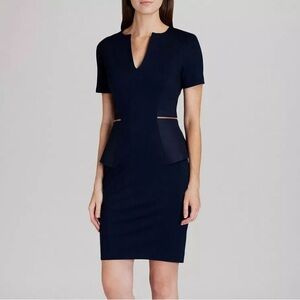 Ted Baker Navy Sheath Dress in Size 8